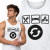 TANK TOP NA SIŁOWNIĘ  EAT SLEEP GYM BIAŁA